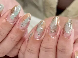 ネイル 【B.nail】名古屋志賀本通-フィルイン/ニュアンス/定額/長さだし-所属・橋立 敬子のネイルデザイン