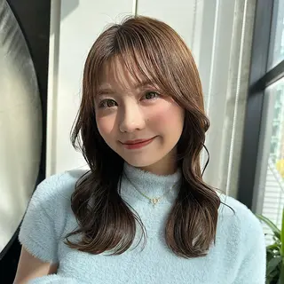 ロング カラー SALOWIN原宿AROA店所属・顔まわり神カット✂︎ 齋藤雄大【表参道】のヘアスタイル