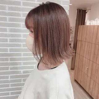 ショート カラー 大人可愛い/レイヤー /ブリーチ/溝口誠二のヘアスタイル