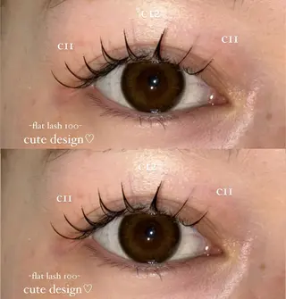 マツエク・マツパ NORA senaのマツエク・マツパデザイン