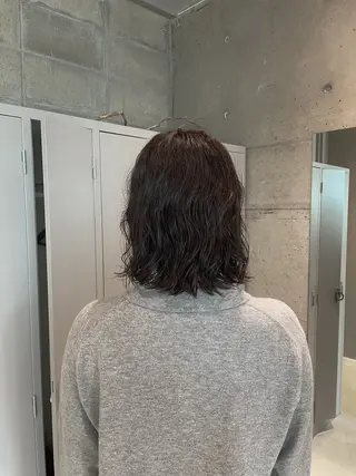 ミディアム カラー パーマ ショートヘア✂︎ yukakoのヘアスタイル