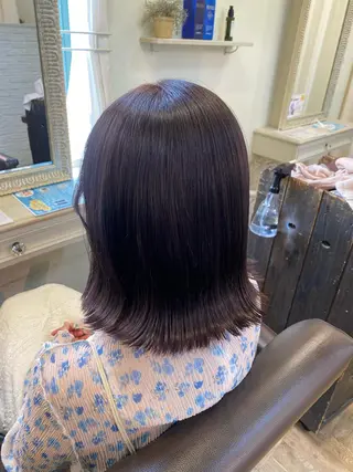 ミディアム カラー 【nui 茨木】 原田美紅のヘアスタイル