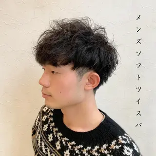 ショート パーマ メンズ メンズ指名多数!! SiLO 田島のヘアスタイル
