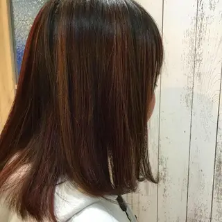 ミディアム カラー 金崎 新吾のヘアスタイル