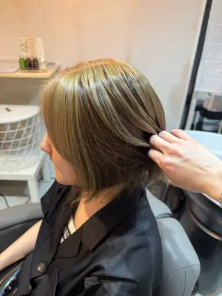 ショート カラー BonHeur所属・⛄️ 仙台 ￤透明感 ￤菅原香雪  ⛄️のヘアスタイル