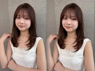 ミディアム カラー パーマ 【美髪矯正) 吉村　清志のヘアスタイル
