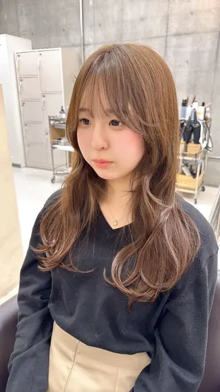 ロング Clore所属・うる艶ヘア♡韓国好き 透明感　shotaのヘアスタイル