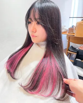 ロング カラー hemm,hemm.所属・似合わせヘア 💐たかさきかなこのヘアスタイル