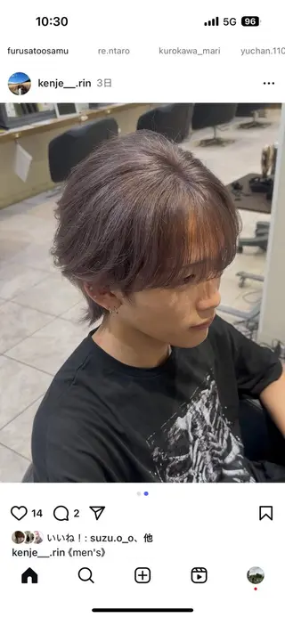 ショート カラー Of HAIR所属・宮本龍馬 オブヘアー/鷺沼店のヘアスタイル