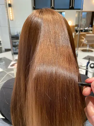 セミロング カラー 谷合 貴志のヘアスタイル