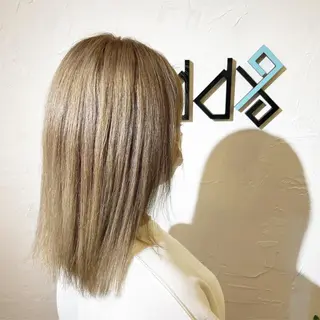 ミディアム カラー パーマ ヘアアレンジ Add9 柳田健登のヘアスタイル