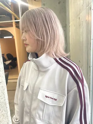 ミディアム lani hair salon所属・SHOTO ハイトー ン/デザインカラーのヘアスタイル