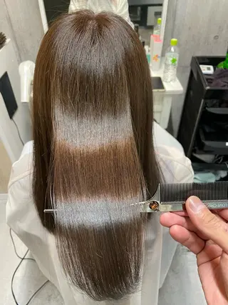 ミディアム 髪質改善カラー特化 井上秀樹のヘアスタイル