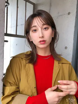 ミディアム カラー トレンドヘア🌿 chinariのヘアスタイル