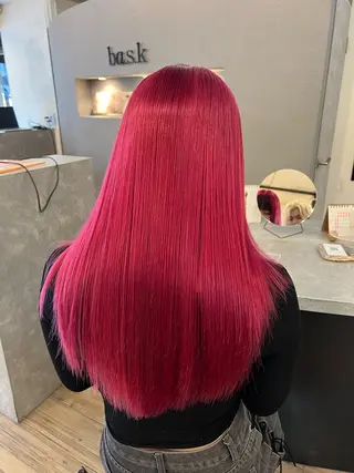 セミロング カラー ブリーチカラー🫧 いぐち しょうた🫧のヘアスタイル