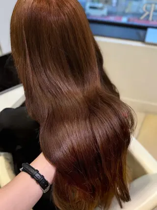 ロング カラー 𝐌𝐢𝐤𝐮/ オタク/暖色カラーのヘアスタイル