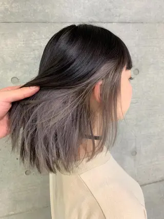 ミディアム カラー THE./ブリーチ 透感カラー/髪質改善のヘアスタイル