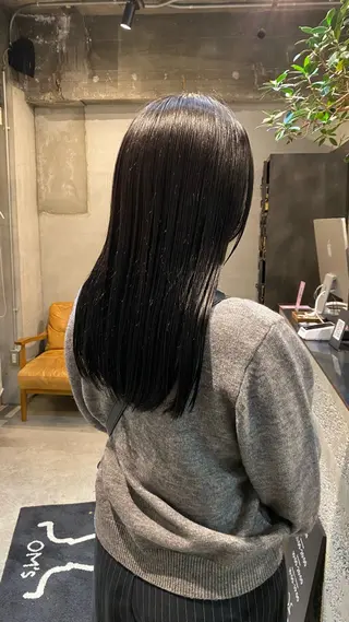 ミディアム カラー 佐々木 蓮のヘアスタイル