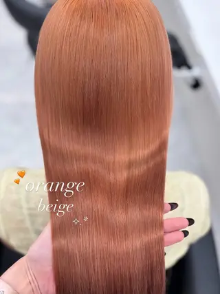 セミロング Hina🎀♡ 暖色/縮毛のヘアスタイル