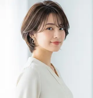 ショート カラー Halo/長居美容室 ショート/ROKIのヘアスタイル
