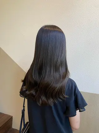 ロング カラー 透明感カラー/ 小顔カット/ミヅキのヘアスタイル