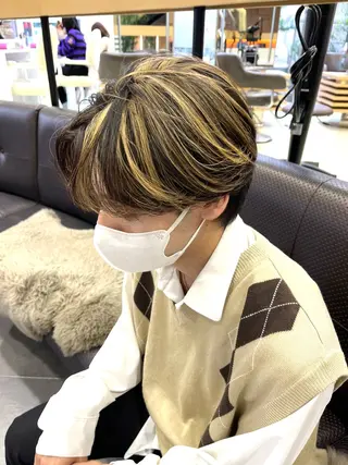 カラー メンズ 海外girl🤎 透明感ベージュmaoのヘアスタイル