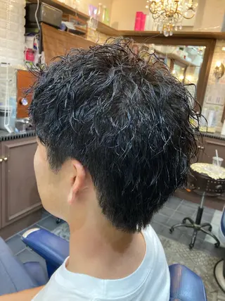 ショート メンズ ルピナス中田店長 山口大地のヘアスタイル