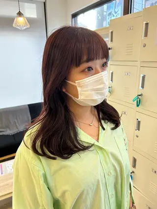セミロング カラー 🫧顔周りカット 🫧樫村優香のヘアスタイル