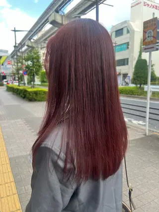 カラー カミヤマ サヤカのヘアスタイル