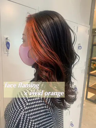 セミロング カラー Kana 🍋 ハイトーン【高円寺】のヘアスタイル