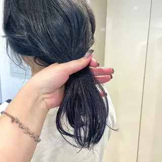 セミロング カラー ヘアアレンジ 🎀ダブルカラーレイ ヤーyuuri🎀のヘアスタイル