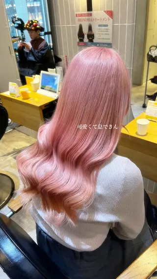 ロング カラー ラフィスヘアードープ所属・👑髪質改善wカラー /ハイトーン/アユカのヘアスタイル