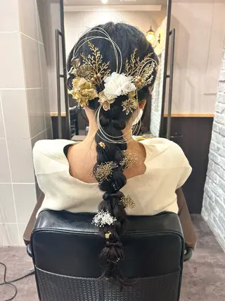 ロング ヘアアレンジ 🦄🩵YUNA 🩵🦄のヘアスタイル