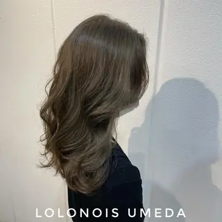 セミロング カラー Lolonois梅田 /Okazaki:)のヘアスタイル