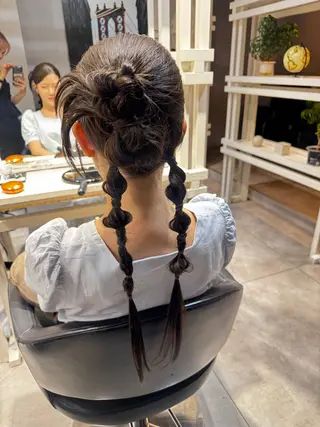 セミロング ヘアアレンジ Dxxxx III所属・オシャレ女性目線の 大人メンズ❁⃘*.ﾟのヘアスタイル