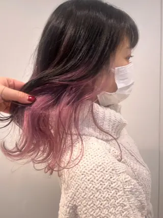 ロング カラー stair:case所属・💜艶髪カラー💜 🎶富川美希🎶のヘアスタイル