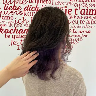 ミディアム カラー ヘアアレンジ CREAPY所属・CREAPY　日向野 利菜のヘアスタイル