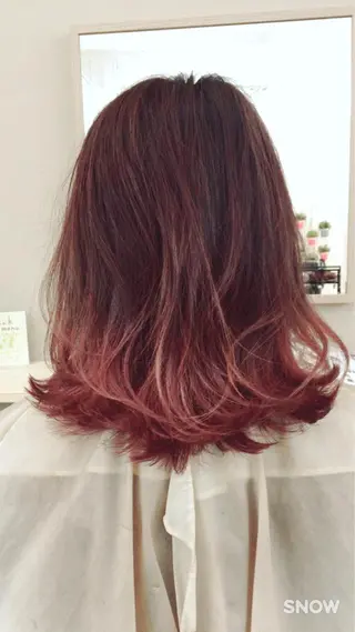 ミディアム カラー aroot 町田駅徒歩10秒のヘアスタイル