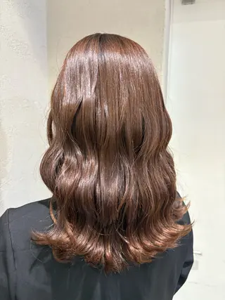 セミロング ヘアアレンジ shizuki🌙 /ヘアカラーのヘアスタイル