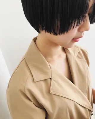 ショート カラー パーマ マツエク・マツパ ショート/ボブ/ パーマ/柏原良亮のヘアスタイル