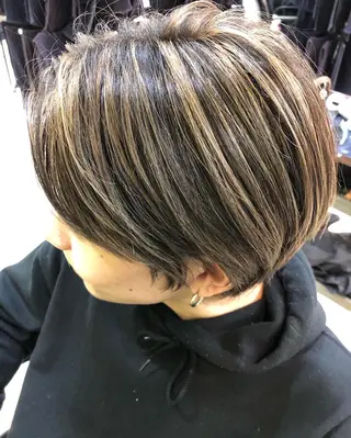 ショート カラー パーマ ヘアアレンジ メンズ yasu ヤスのヘアスタイル