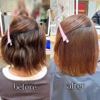 セミロング パーマ ガーリー/暖色カラー /横浜/さくらのヘアスタイル