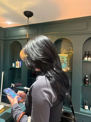 セミロング カラー 🍊暖色カラー🍊 sakuraのヘアスタイル