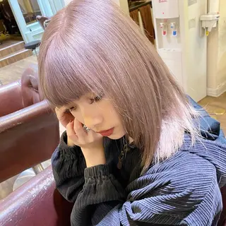 ミディアム カラー ⭐️横浜ブリーチ特化 美容師 堤涼⭐️のヘアスタイル