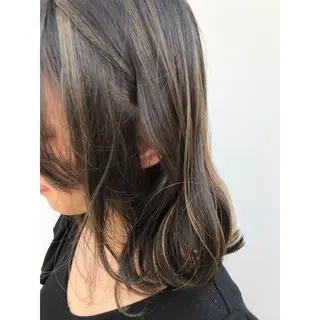 ミディアム カラー パーソナルカラー診断 できます　木曽　主博のヘアスタイル