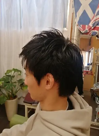 ショート メンズ D/i所属・4店舗フリーランスⅠ Y/no〈夜のスパ〉のヘアスタイル