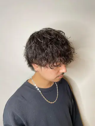 パーマ メンズ Le'a所属・渋谷/フェード/ 國分 翔のヘアスタイル