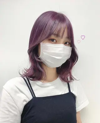 カラー RIKO👼🏻💓 韓国ガーリーのヘアスタイル