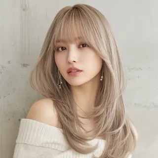 ロング カラー 女性支持率No.1ハ イトーン特化神田真志のヘアスタイル