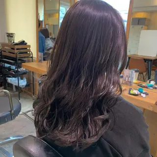 ロング カラー ノグチ ナツコのヘアスタイル